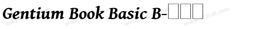 Gentium Book Basic B字体转换